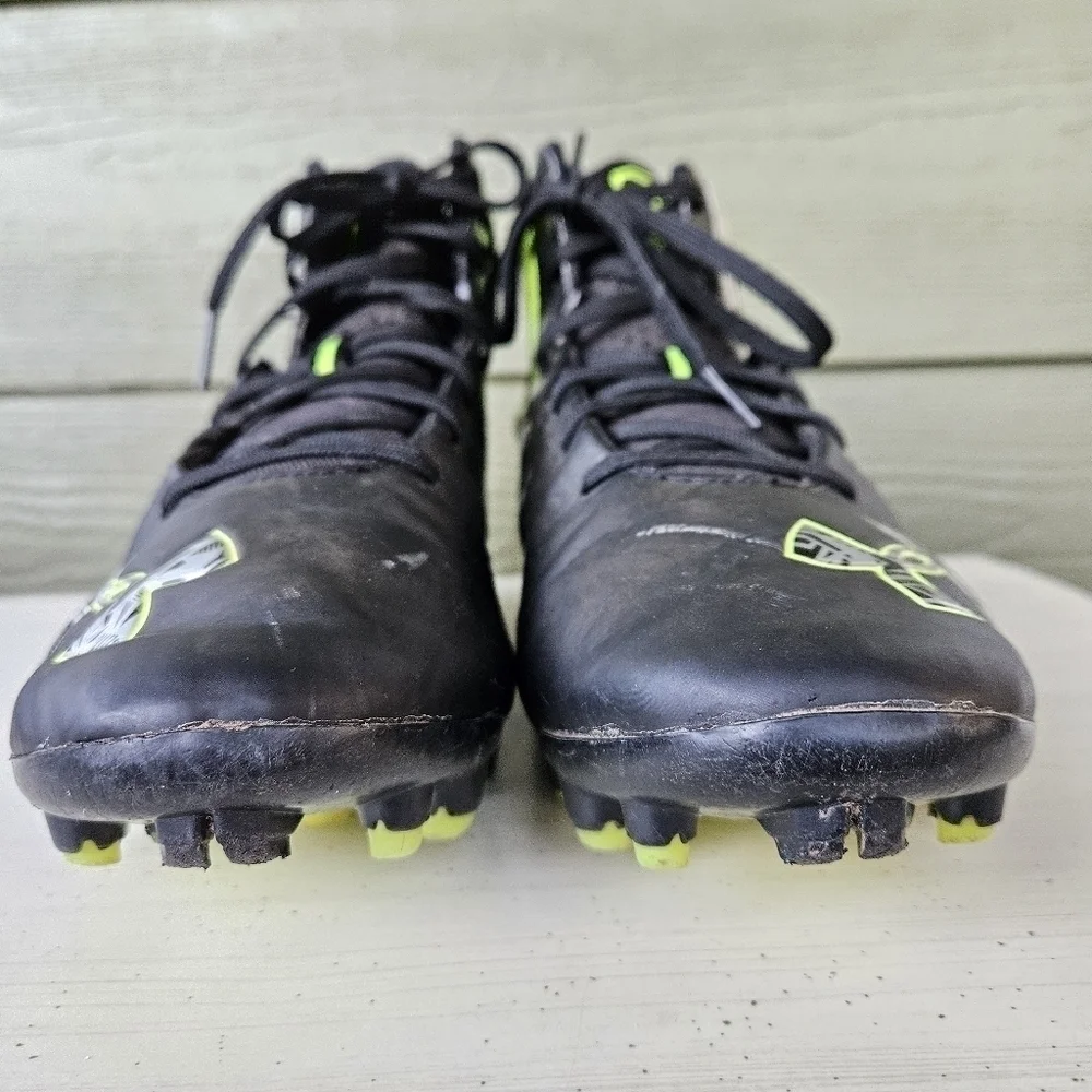 Under Armour Banshee Mid MC Football / Lacrosse Cleats Black Shoes 2014 Mens 9